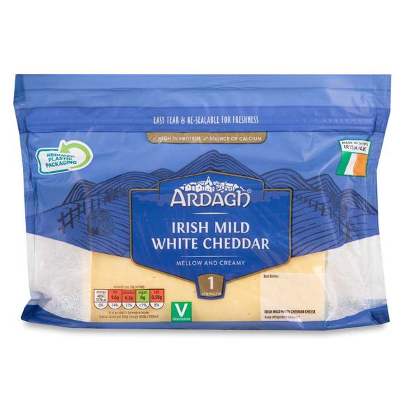 Irish Mild White Cheddar 350g Ardagh